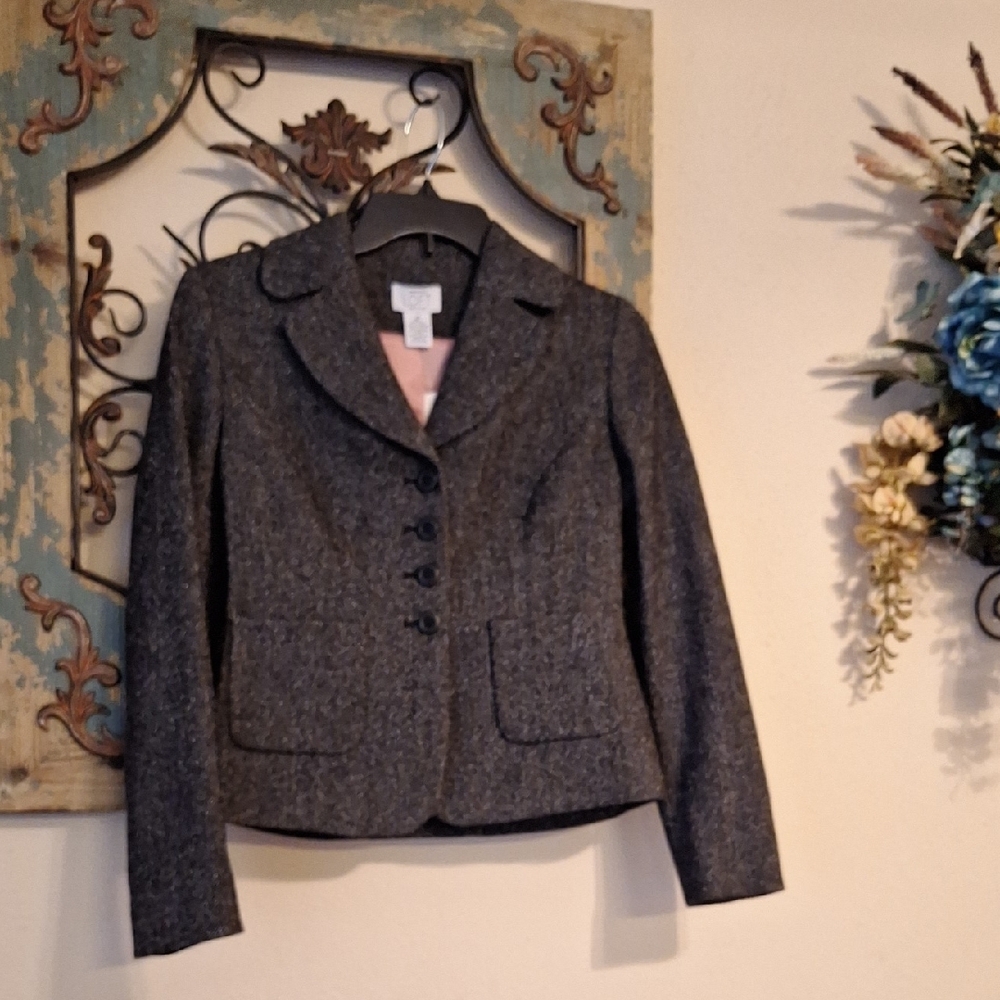 LOFT Black Women's Blazer. Excellent Condition Size NWT 2Petite - Picture 6 of 11